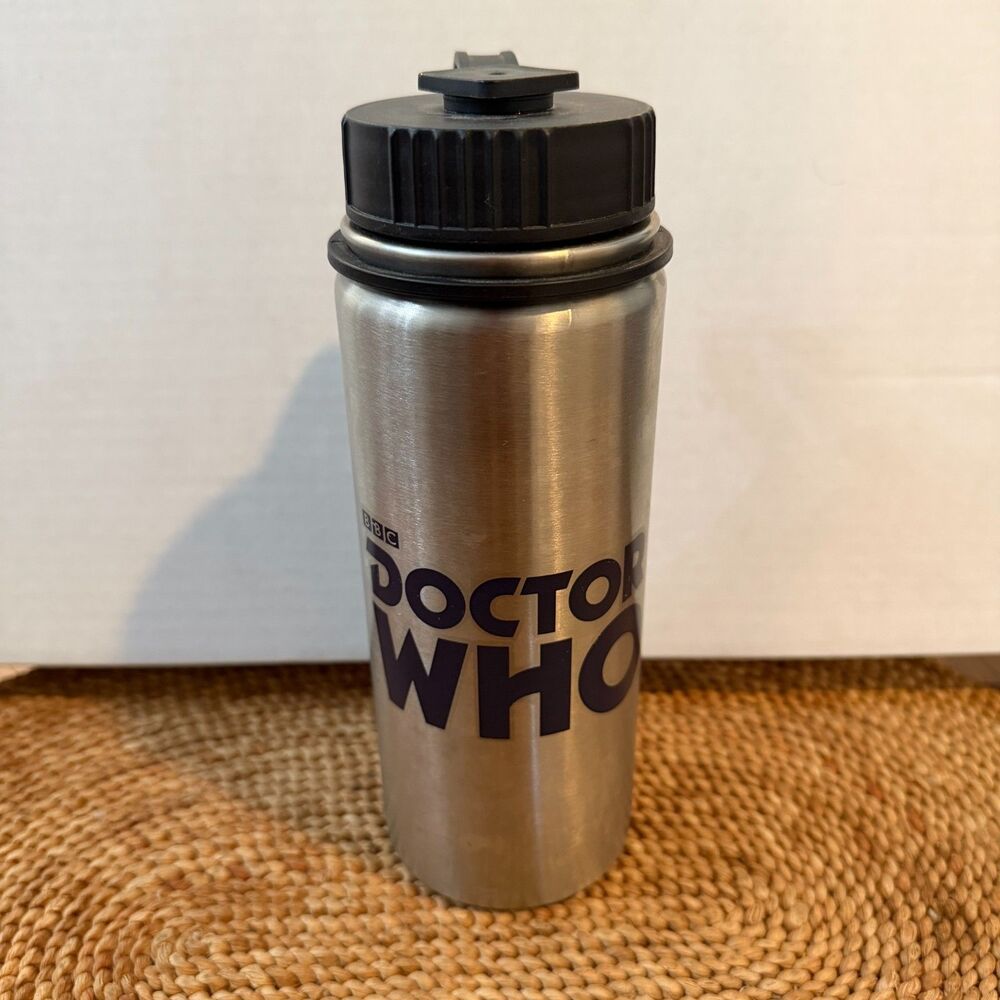 BBC Doctor Who 18oz Stainless Steel Water Bottle TARDIS Vandor 2009